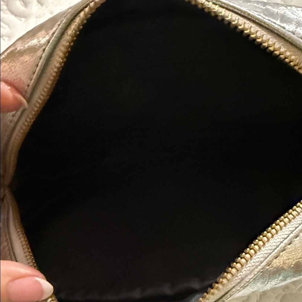 Victoria's Secret Silver Crossbody Bag with Gold Chain - Picture 5 of 5